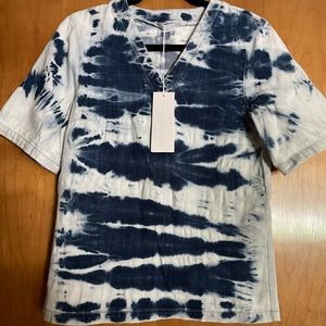 Stella McCartney Acid Wash Tie Dye Denim Shirt